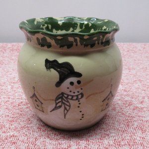 Alpine Pottery 1998 Snowman Waxmelt
